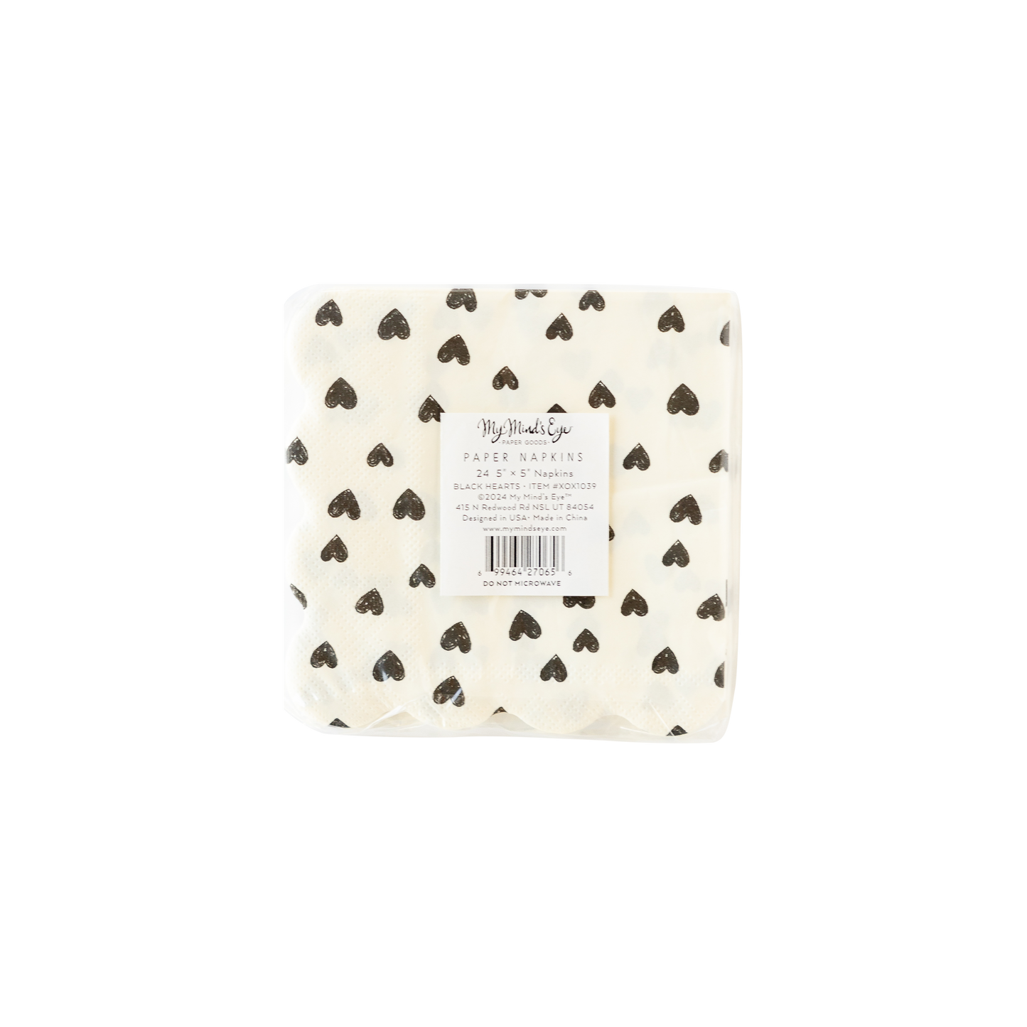 Black Hearts Cocktail Napkin