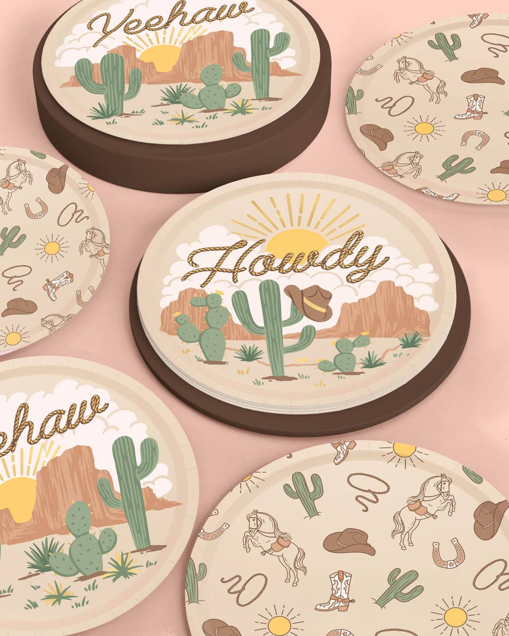 Western Rodeo Paper Plates
