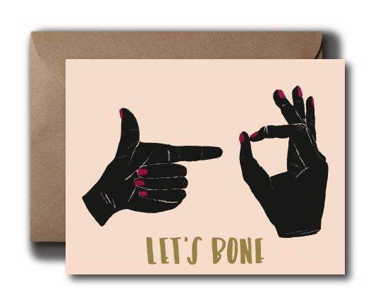 Let's Bone Love Greeting Card