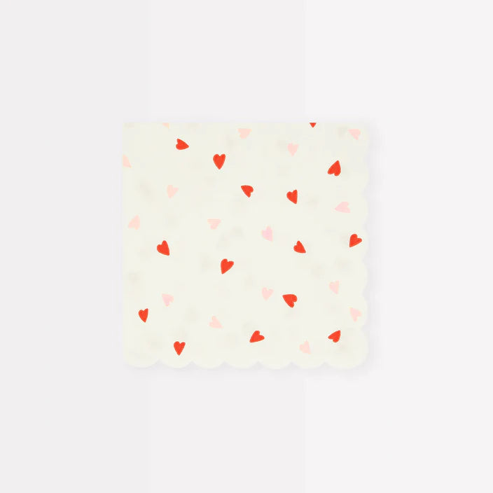 Heart Pattern Small Napkins