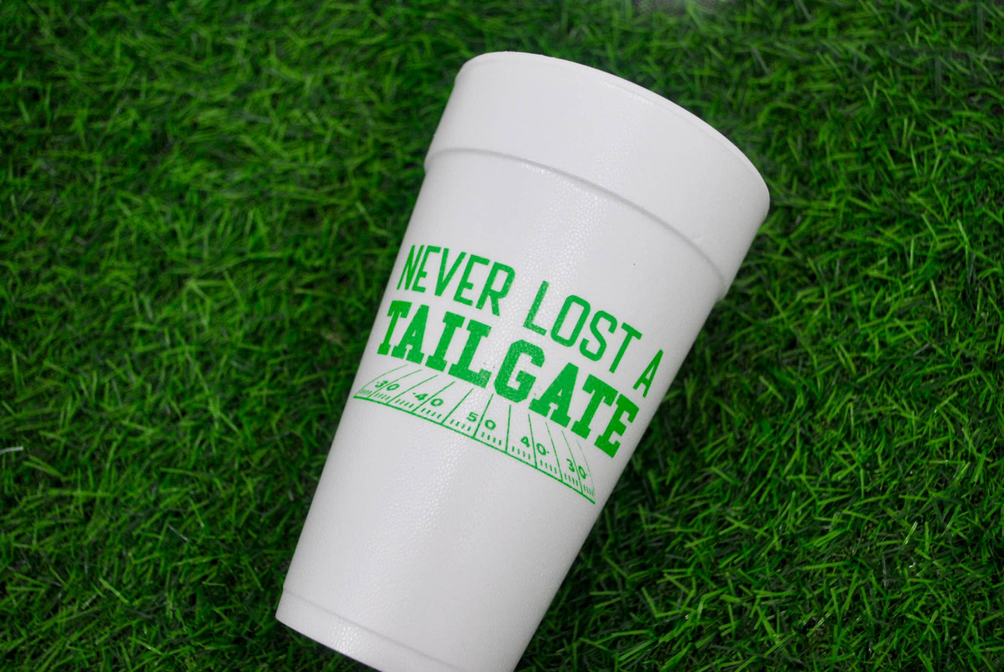 20oz. Styrofoam Cup 10 Pack Sleeve {Never Lost Tailgate}