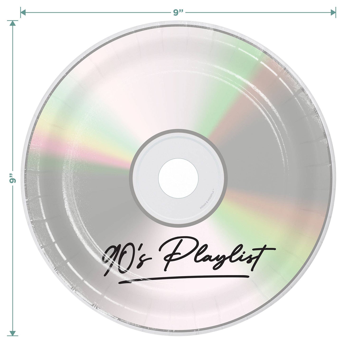 90's Theme CD Party Dinner Plate (16ct)