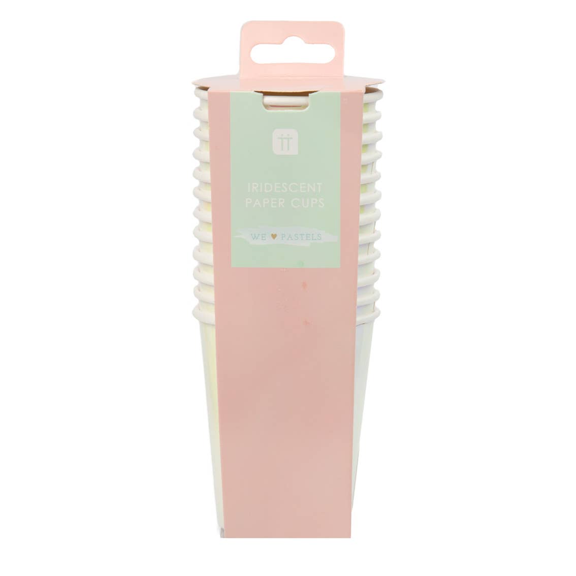 Pastel Iridescent Party Cups - 12 Pack