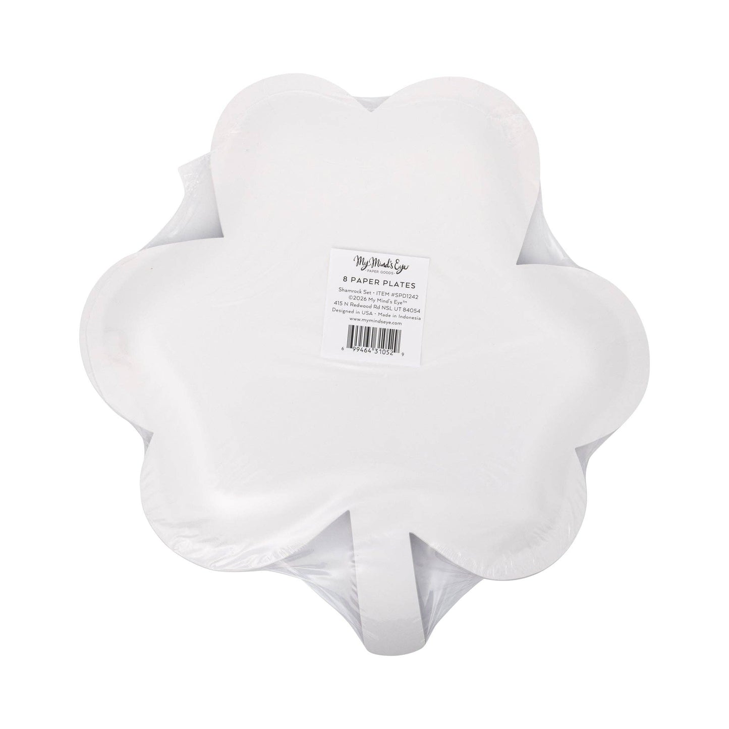 Pink and Green Shamrock Plate Set