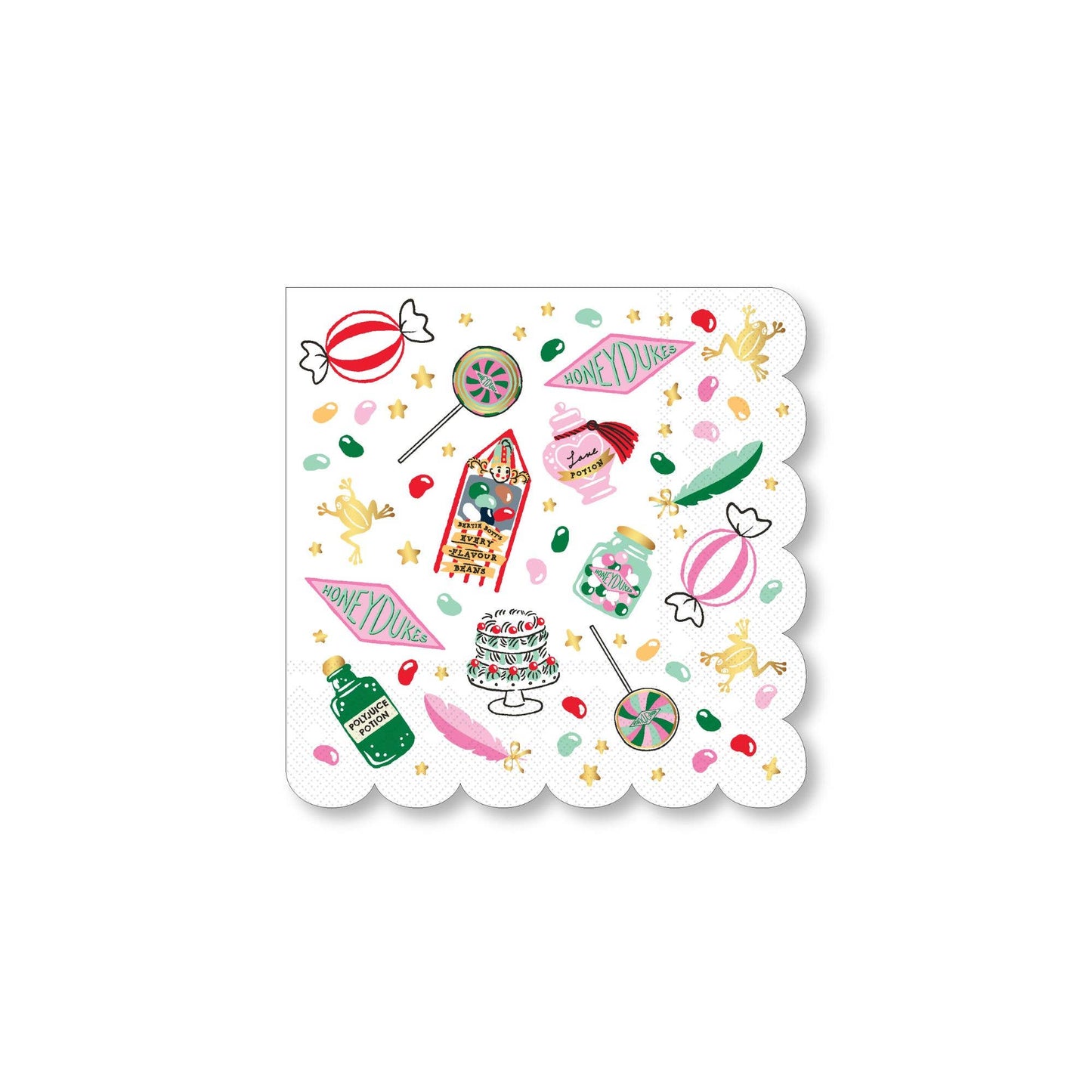 HARRY POTTER X BONJOUR FÊTE HONEYDUKES SMALL PATTERN NAPKINS