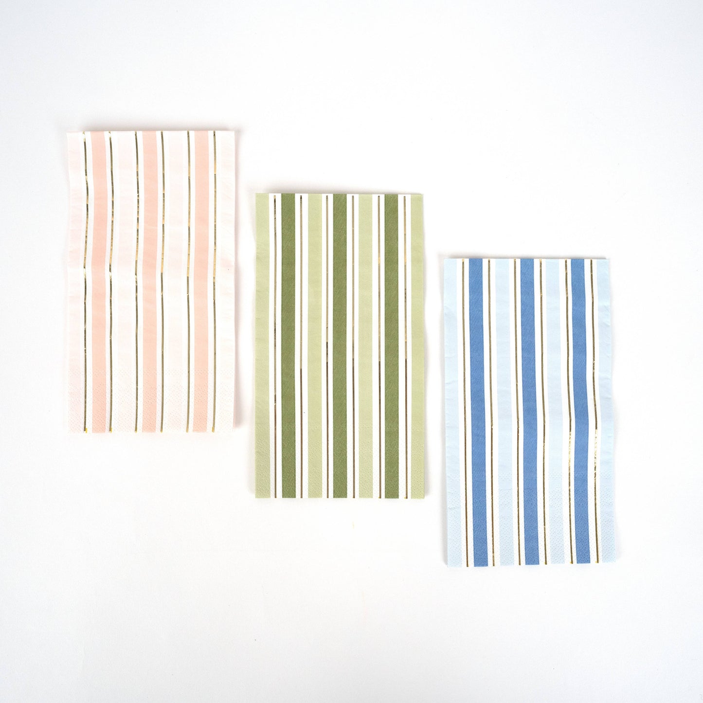 Blue Striped Guest Towel Napkins