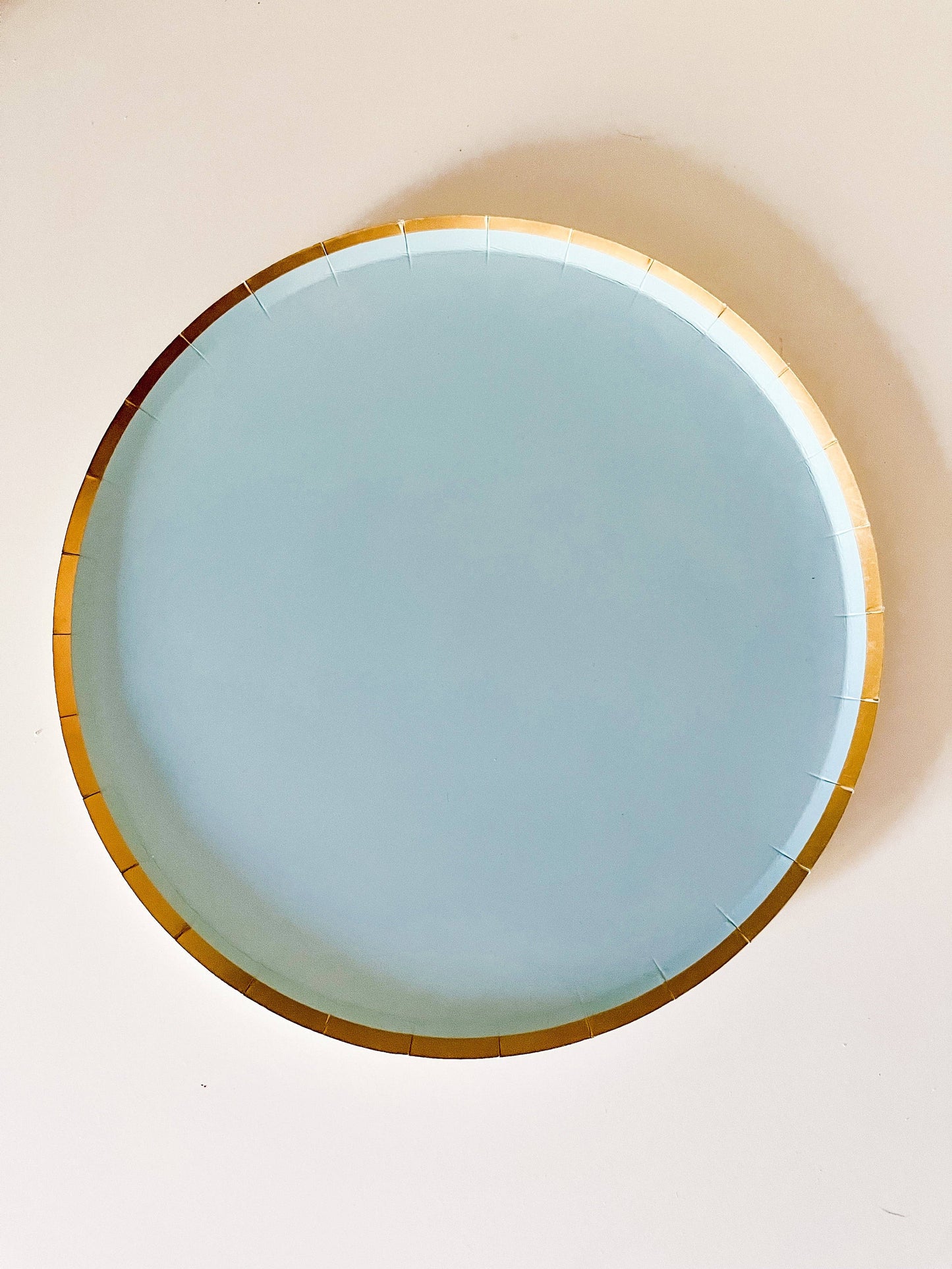 Gold & Classic Light Teal Plate