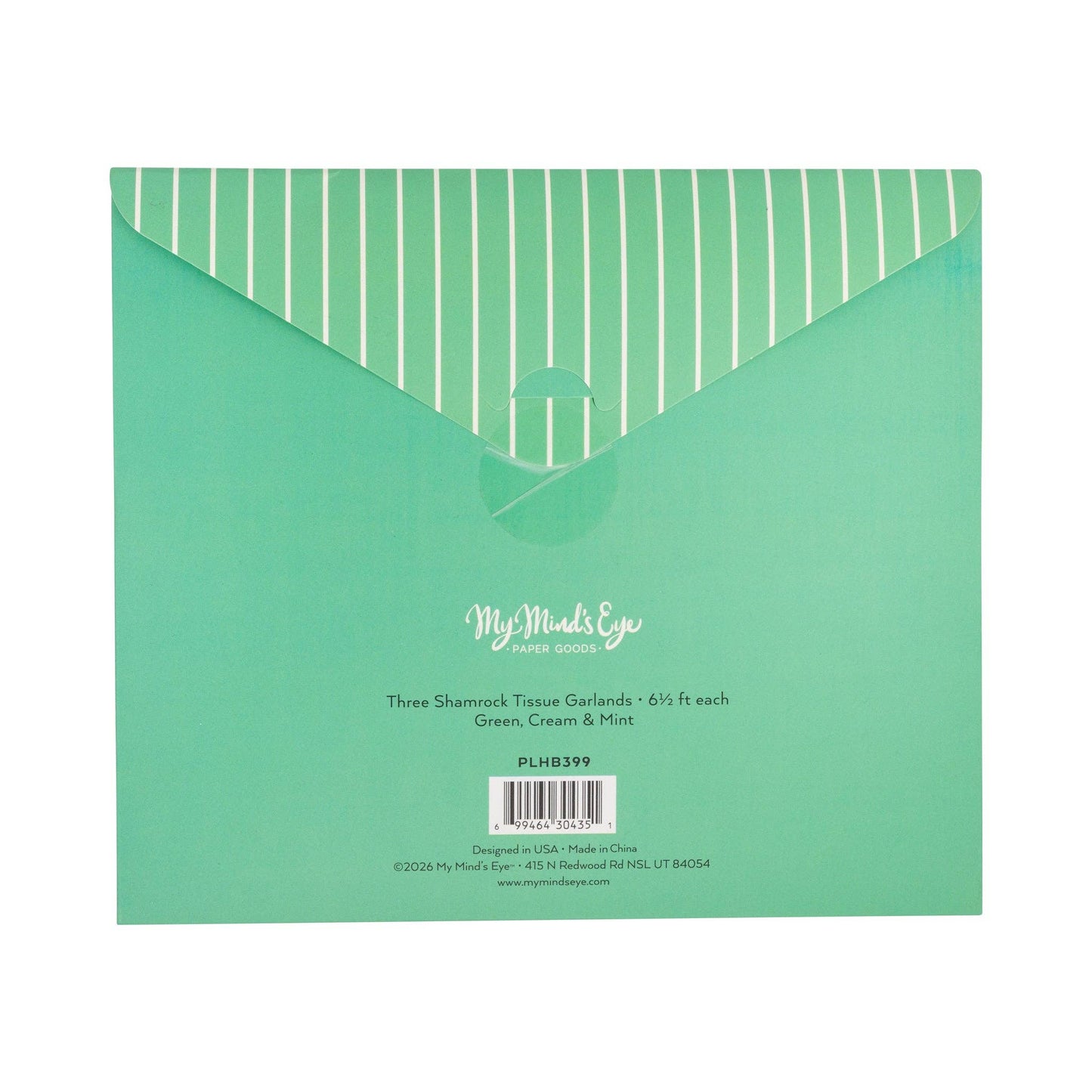 Shamrock Crepe Paper Banner Set