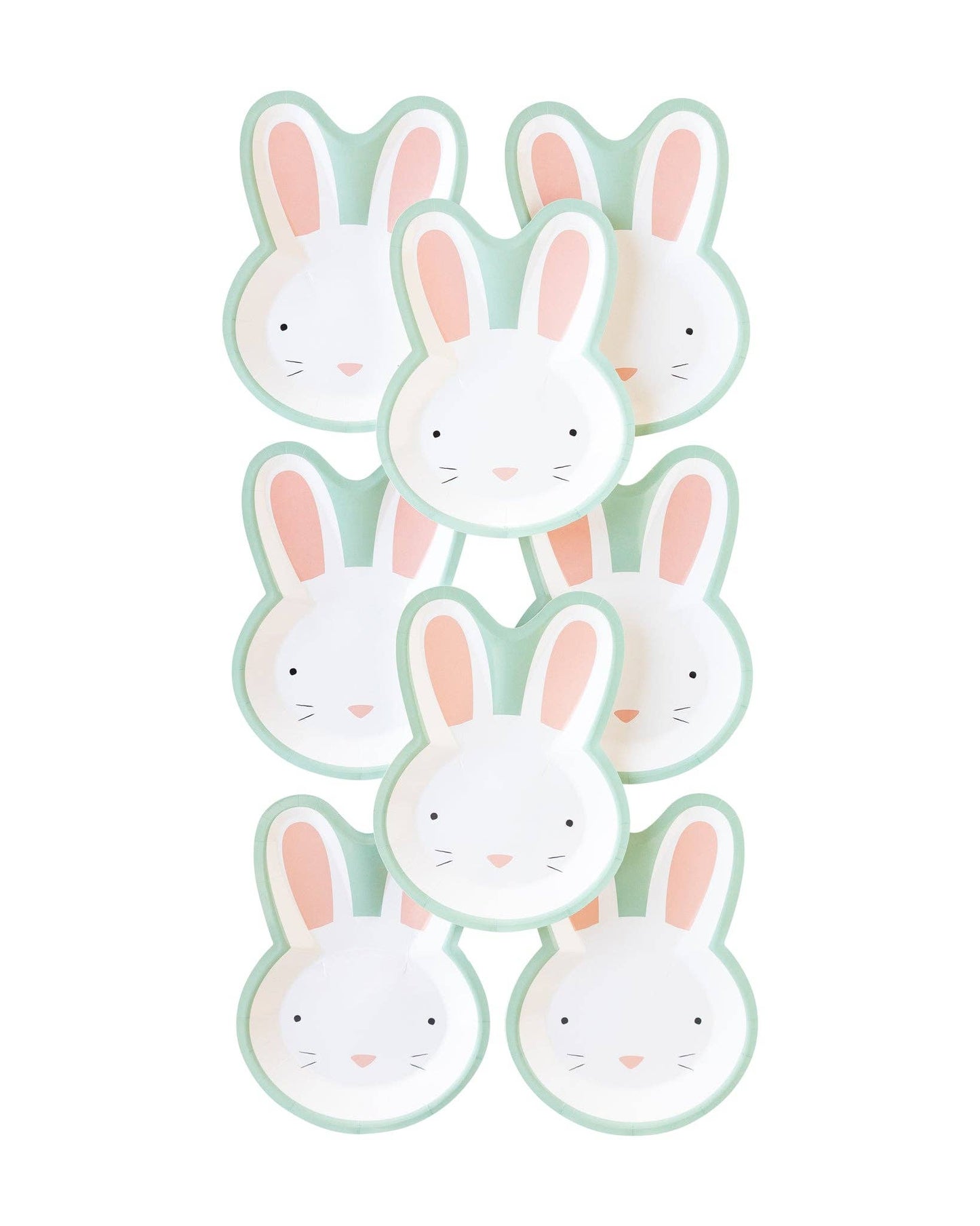 Blue Easter Bunny Shaped Plate