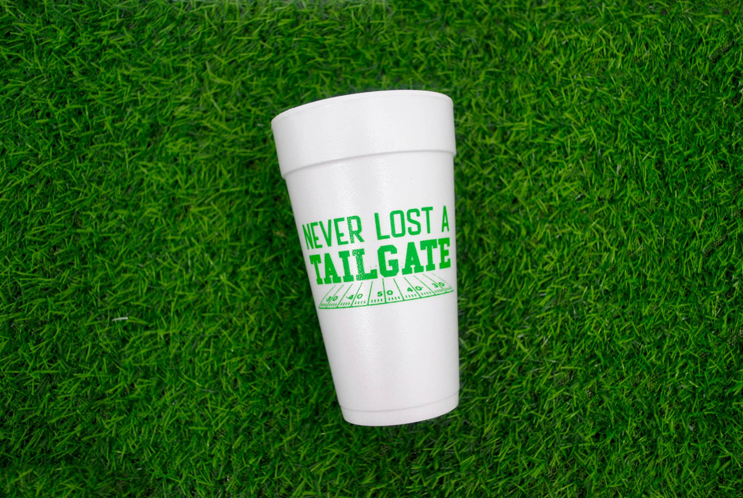 20oz. Styrofoam Cup 10 Pack Sleeve {Never Lost Tailgate}