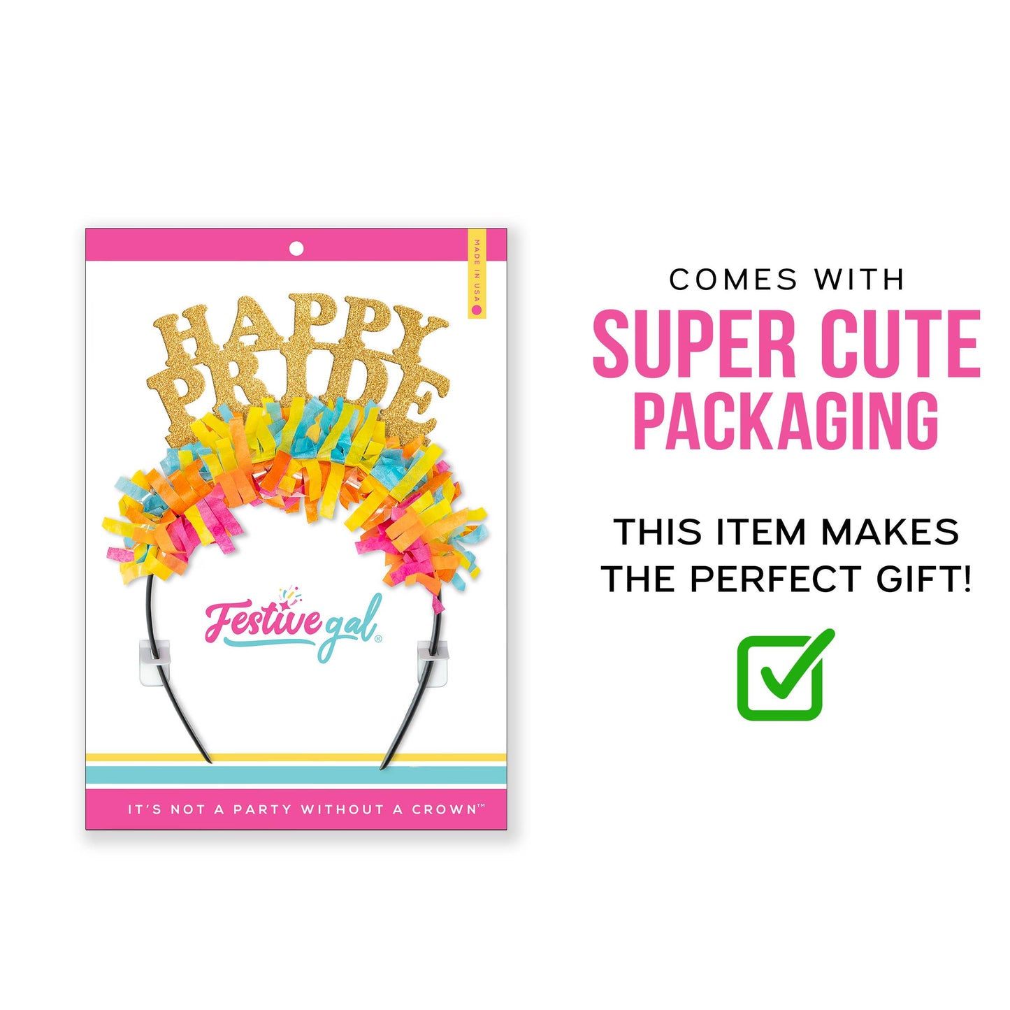 Happy Pride LGBTQ Party Headband