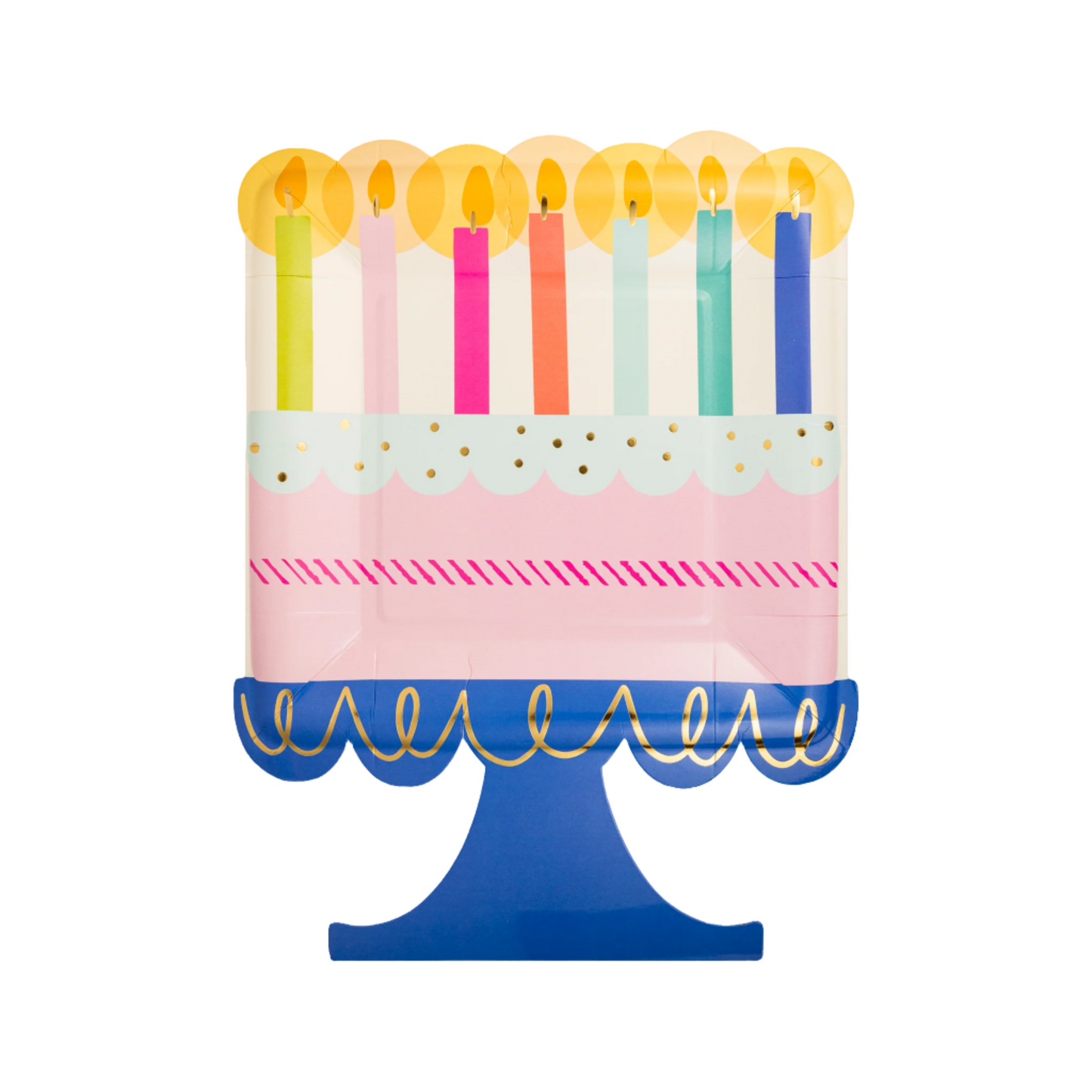Birthday Cake Shaped Paper Plate