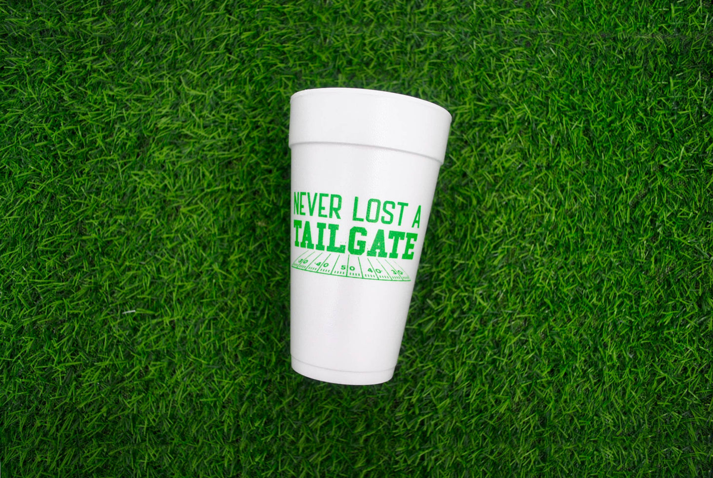 20oz. Styrofoam Cup 10 Pack Sleeve {Never Lost Tailgate}