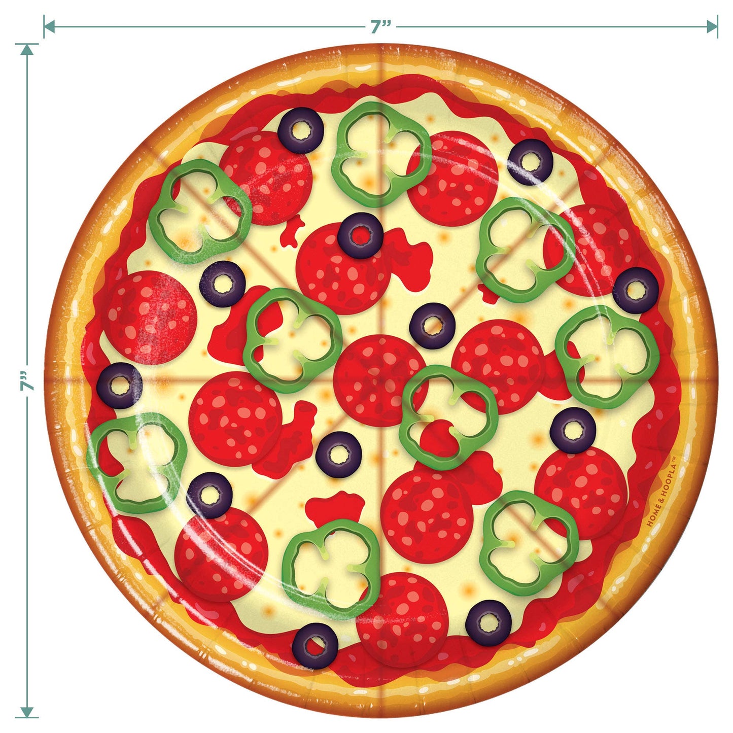 Pizza Party Dessert Plates (16 ct)