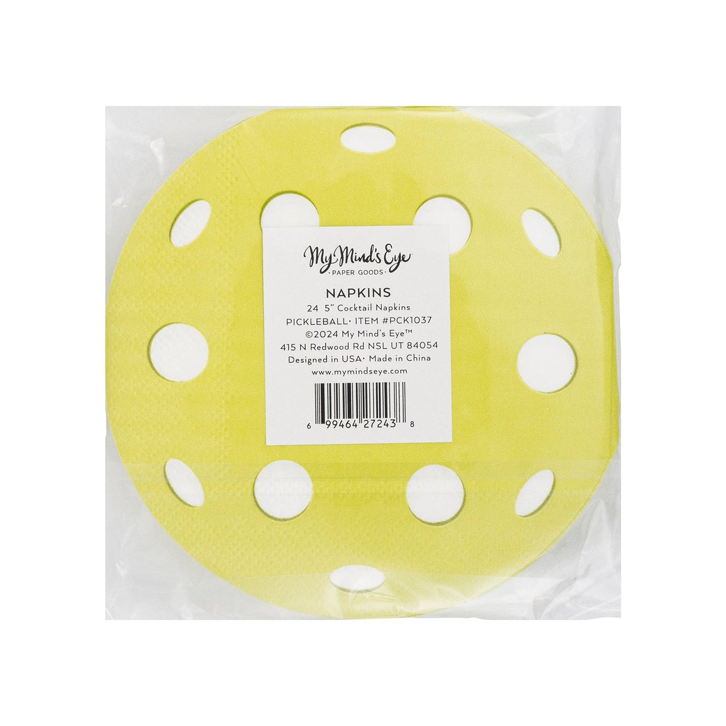 Neon Green Pickleball Napkin
