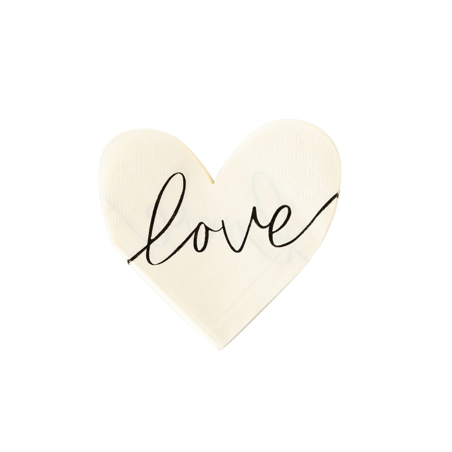 Love Heart Shaped Paper Napkin