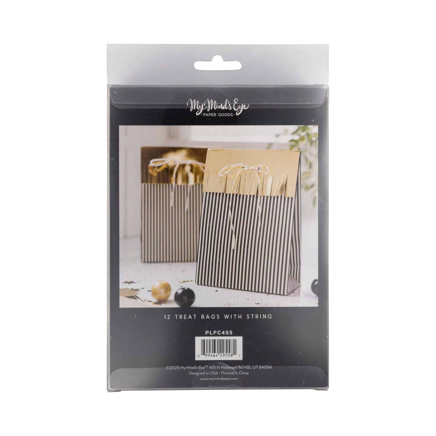 Classic Black and Gold Treat Bags