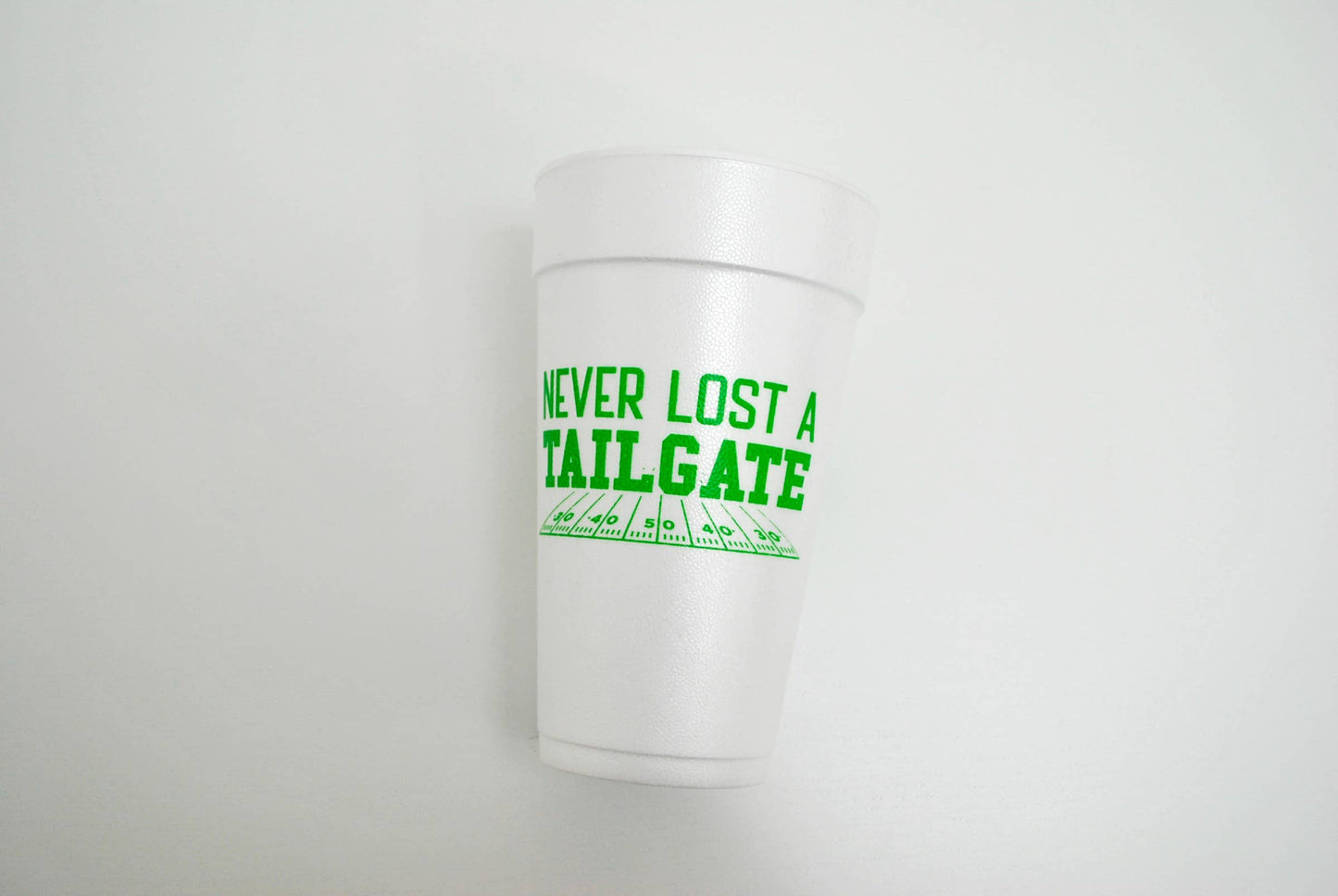 20oz. Styrofoam Cup 10 Pack Sleeve {Never Lost Tailgate}
