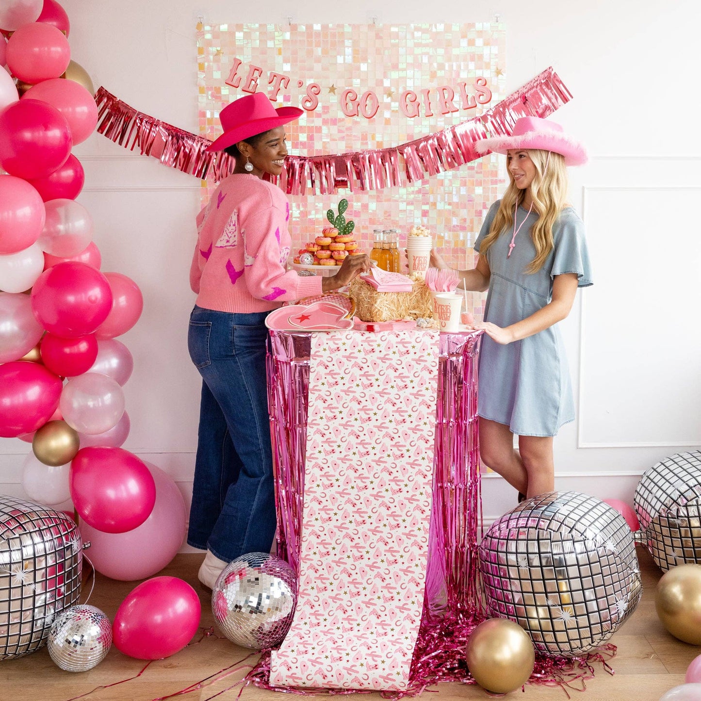 Pink Bandana Paper Cocktail Napkin
