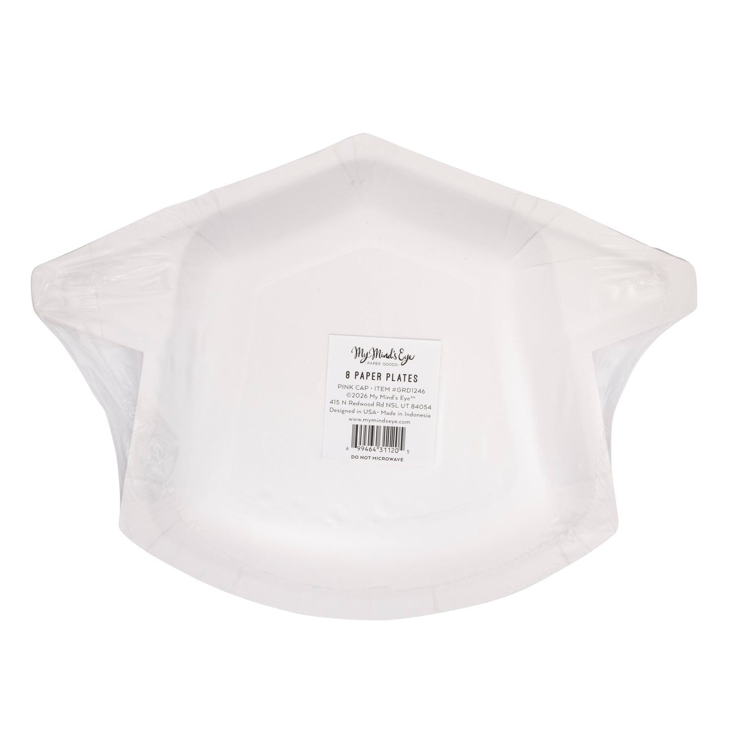 Pink Cap Shaped Plate