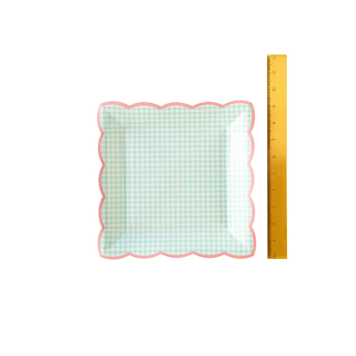 Gingham Plate Set