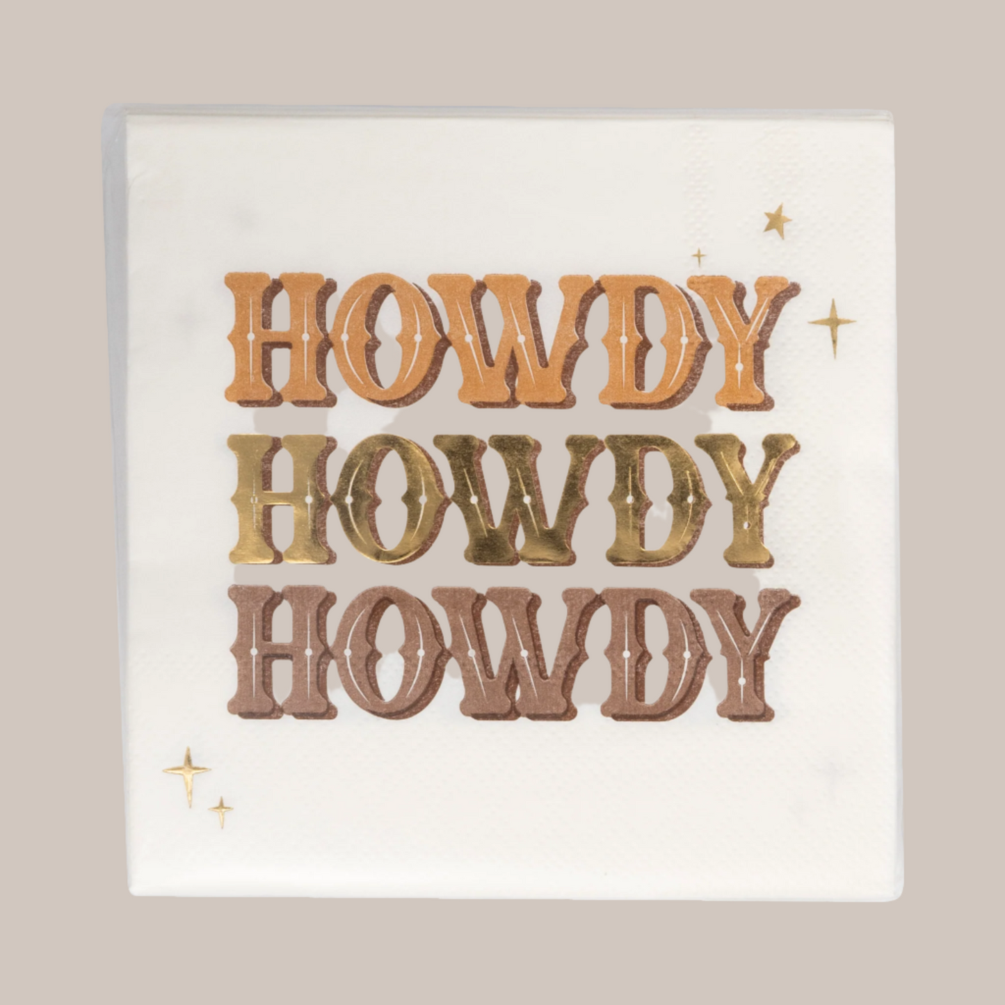 Cowboy Howdy Cocktail Napkins