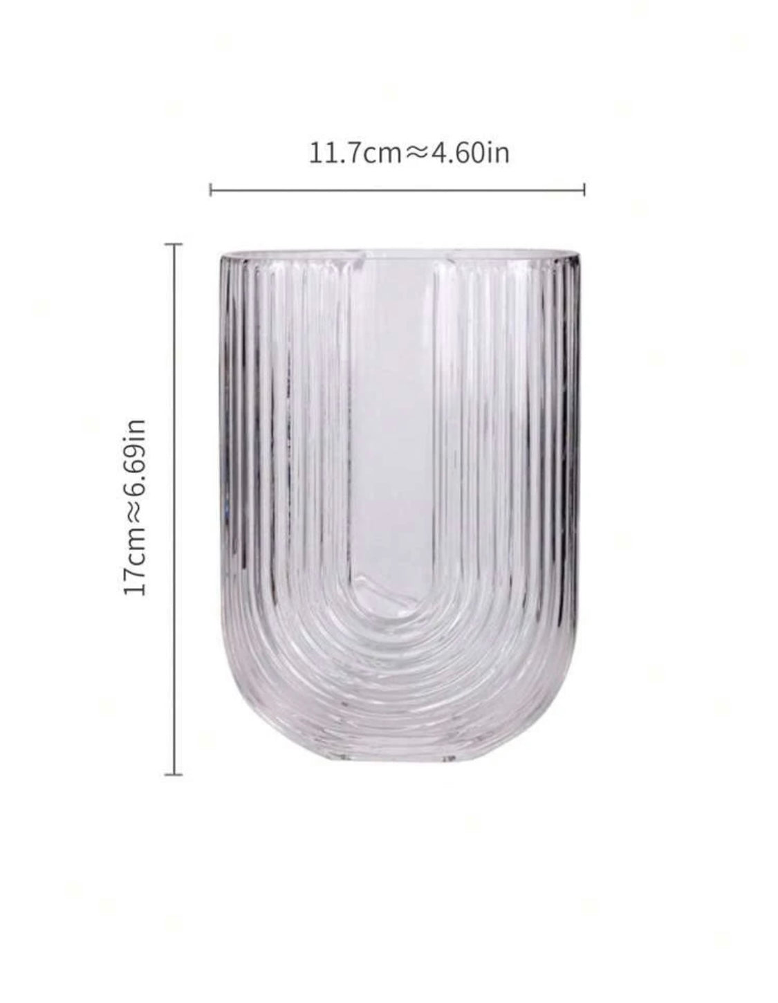 Rainbow Glass Vase