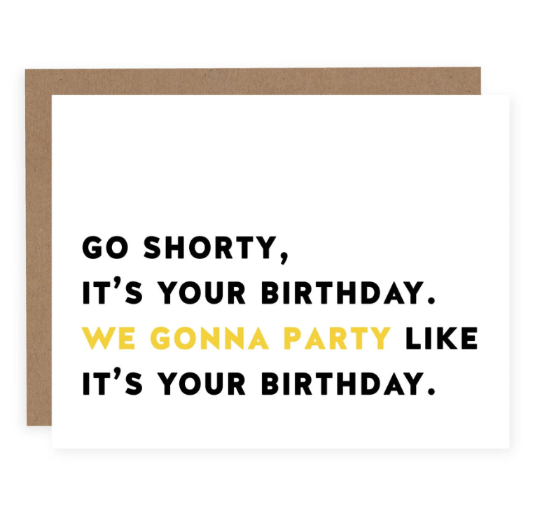 Go Shorty Card
