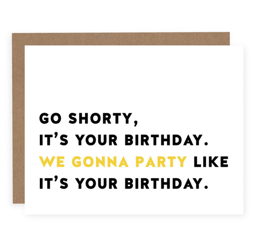 Go Shorty Card