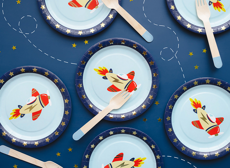 Airplane Paper Plates