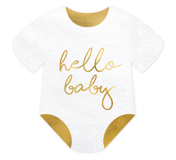 Hello Baby Romper Napkins