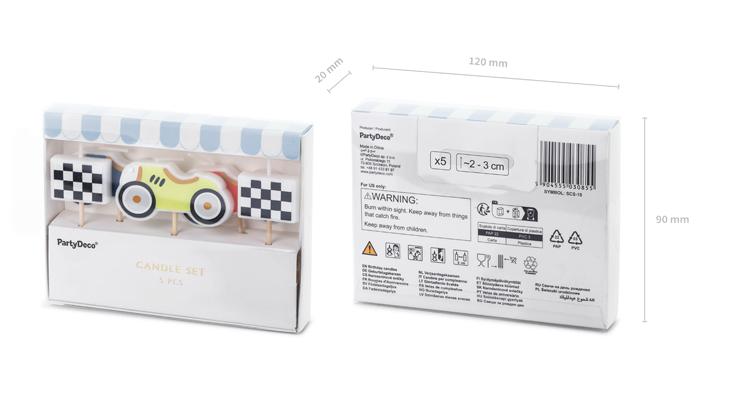 Racing Cars Candles