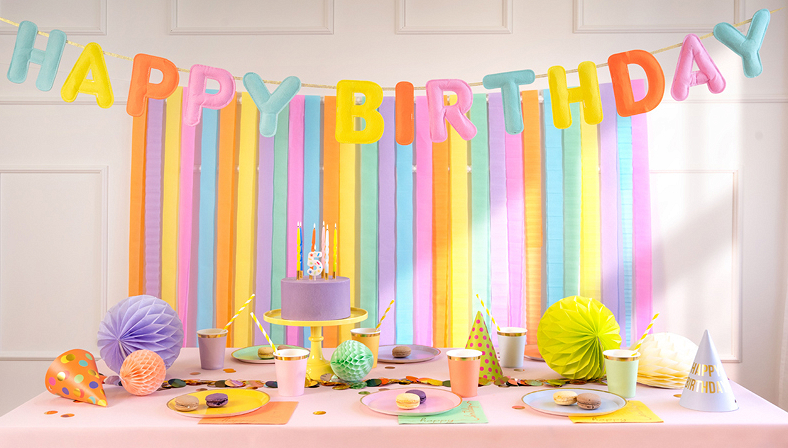 Happy Birthday Felt Banner