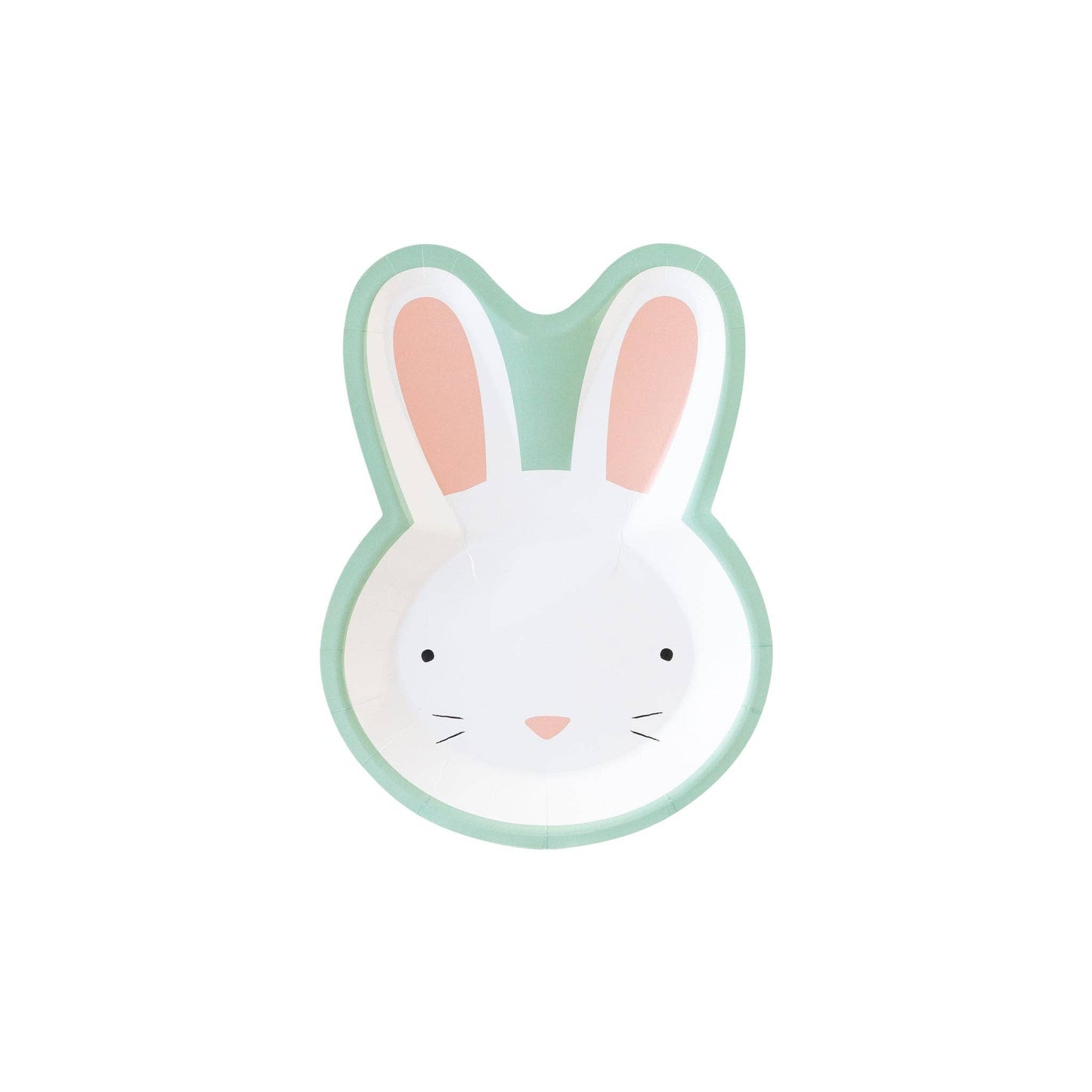 Blue Easter Bunny Shaped Plate