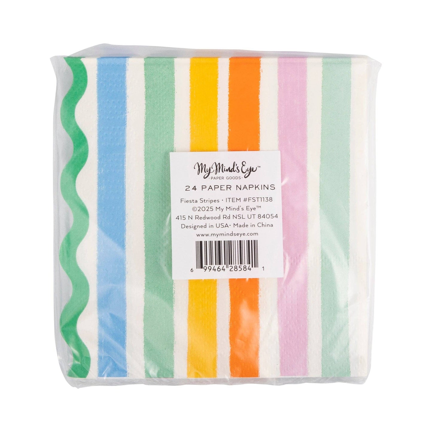 Fiesta Striped Cocktail Napkin