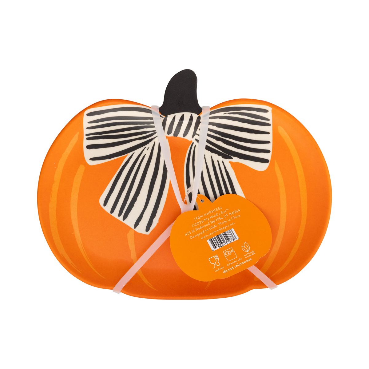 Pumpkin Bamboo Plates Set - 4