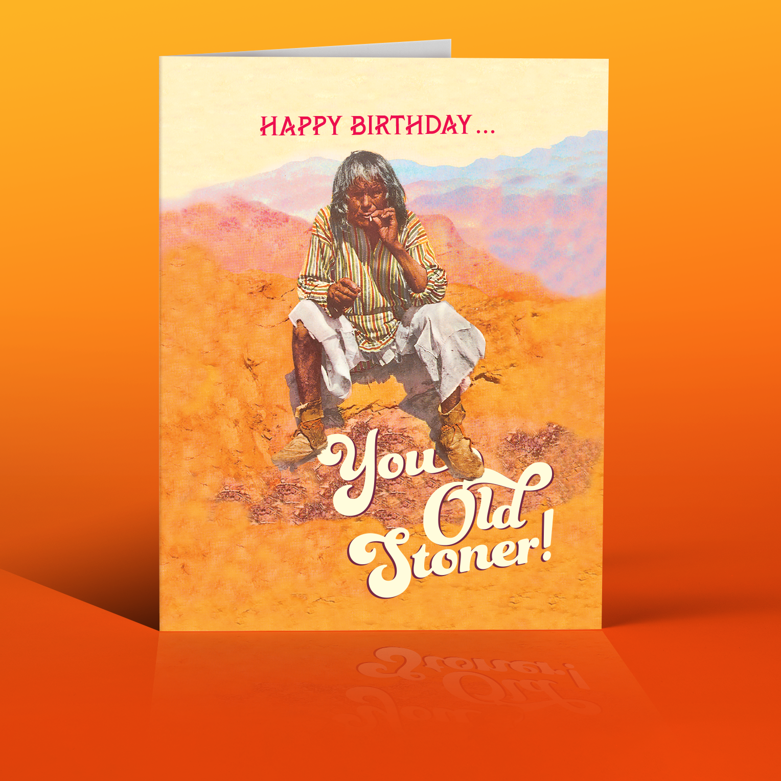 pothead birthday cards OLD STONER birthday card – Pop Balloon Bar + Party