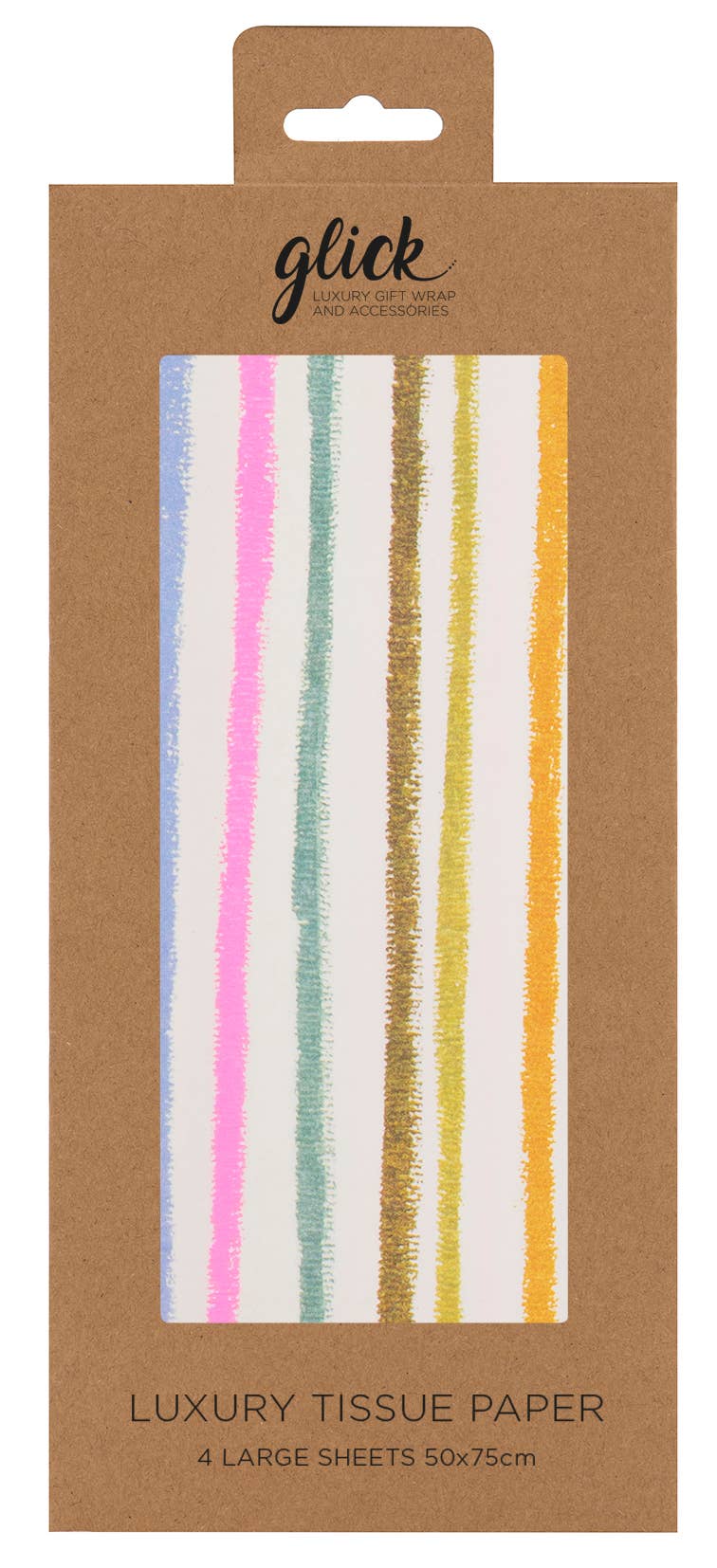 TISSUE - STEPHANIE DYMENT MULTI STRIPE (4 SHEETS)