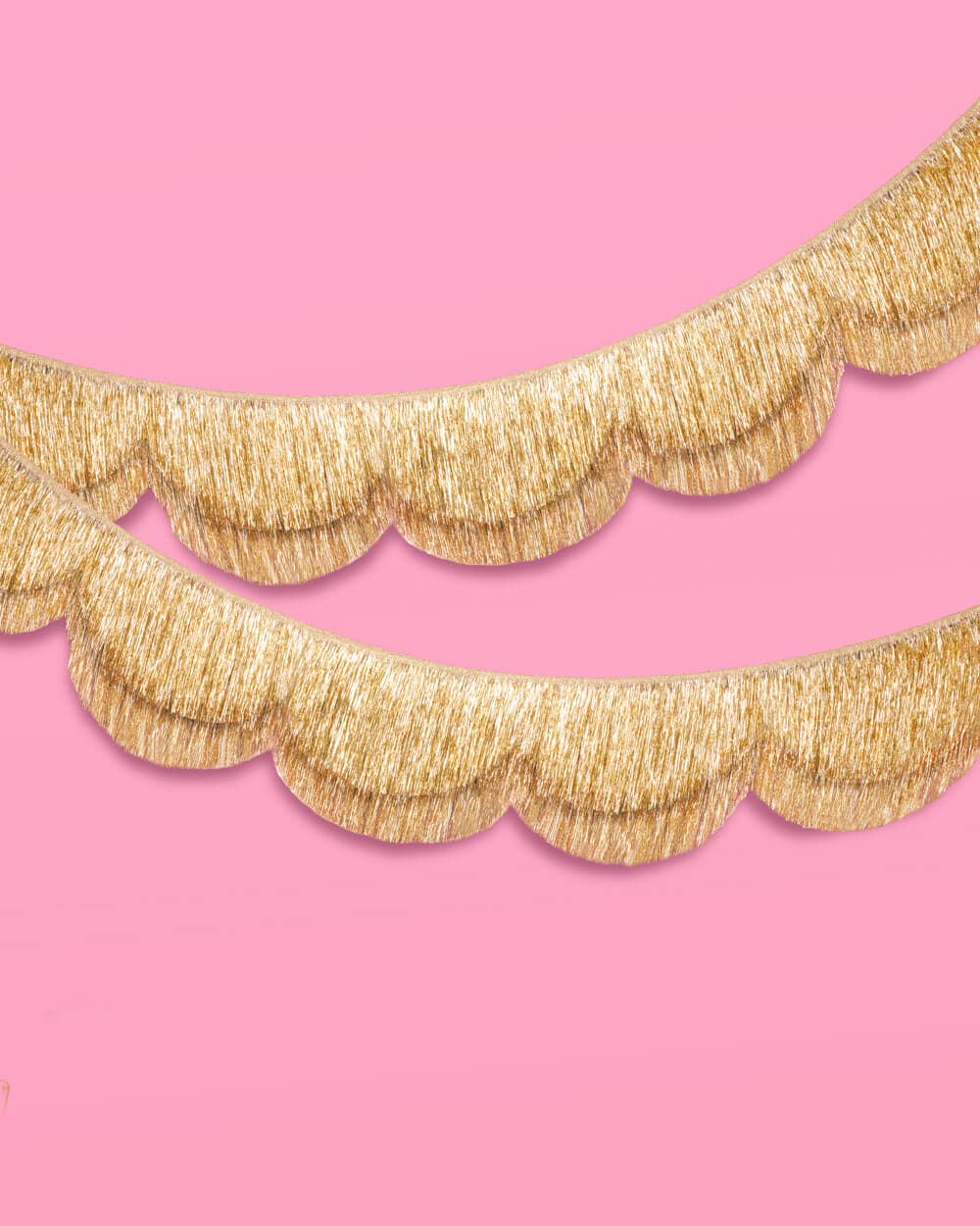 Stay Golden Scalloped Fringe