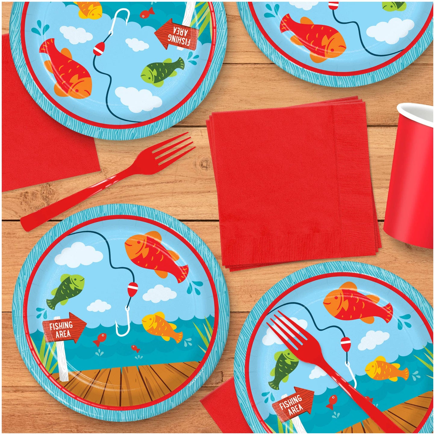 Fisherman Theme Party Dessert Plate (16ct)