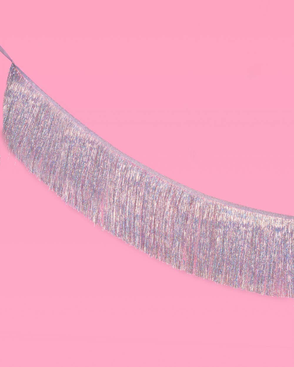 Iridescent Fringe Foil Banner