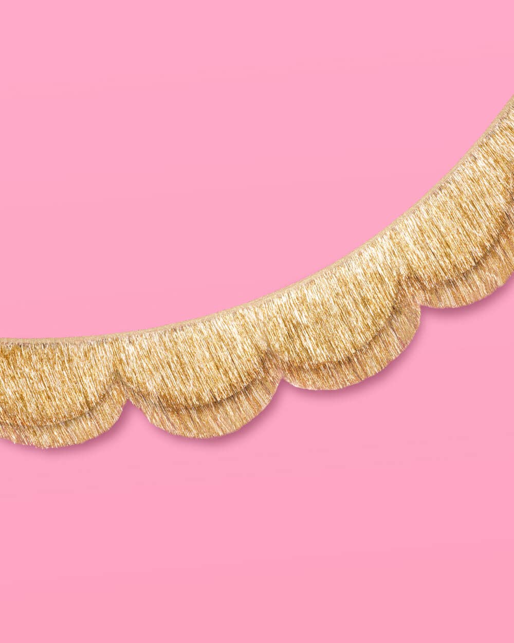 Stay Golden Scalloped Fringe