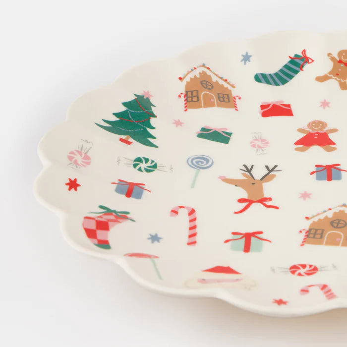 Jolly Christmas Melamine Large Plates