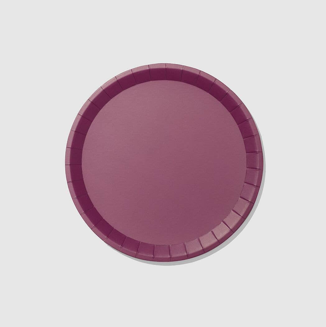 Plum Paper Plates - Large