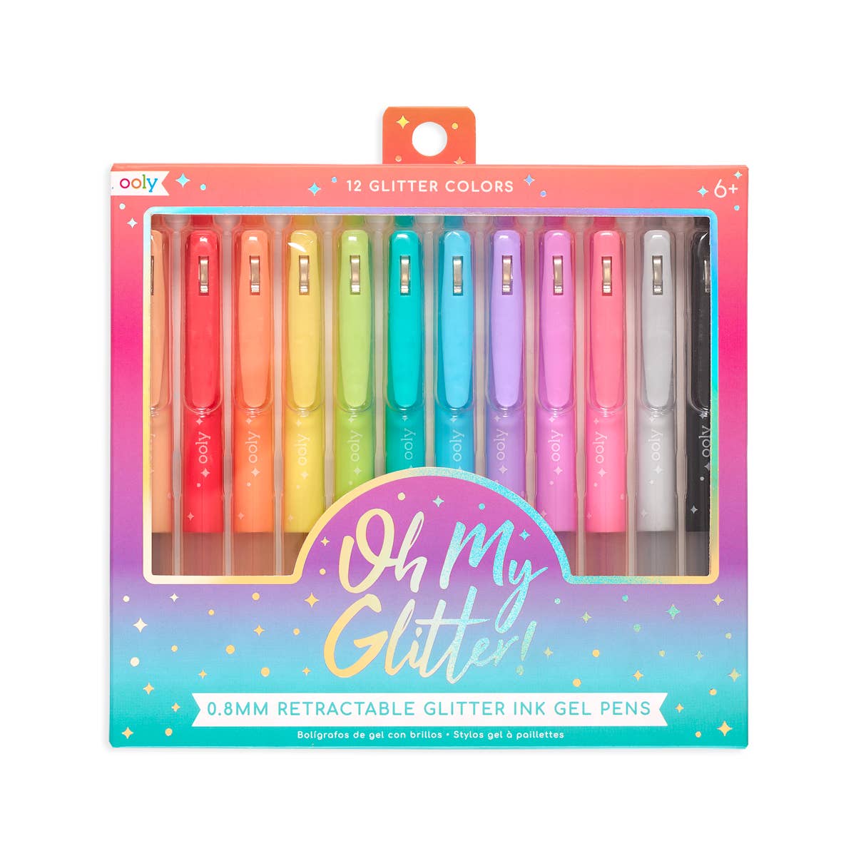 Oh My Glitter! Retractable Glitter Gel Pens - Set of 12 – Pop Balloon Bar +  Party