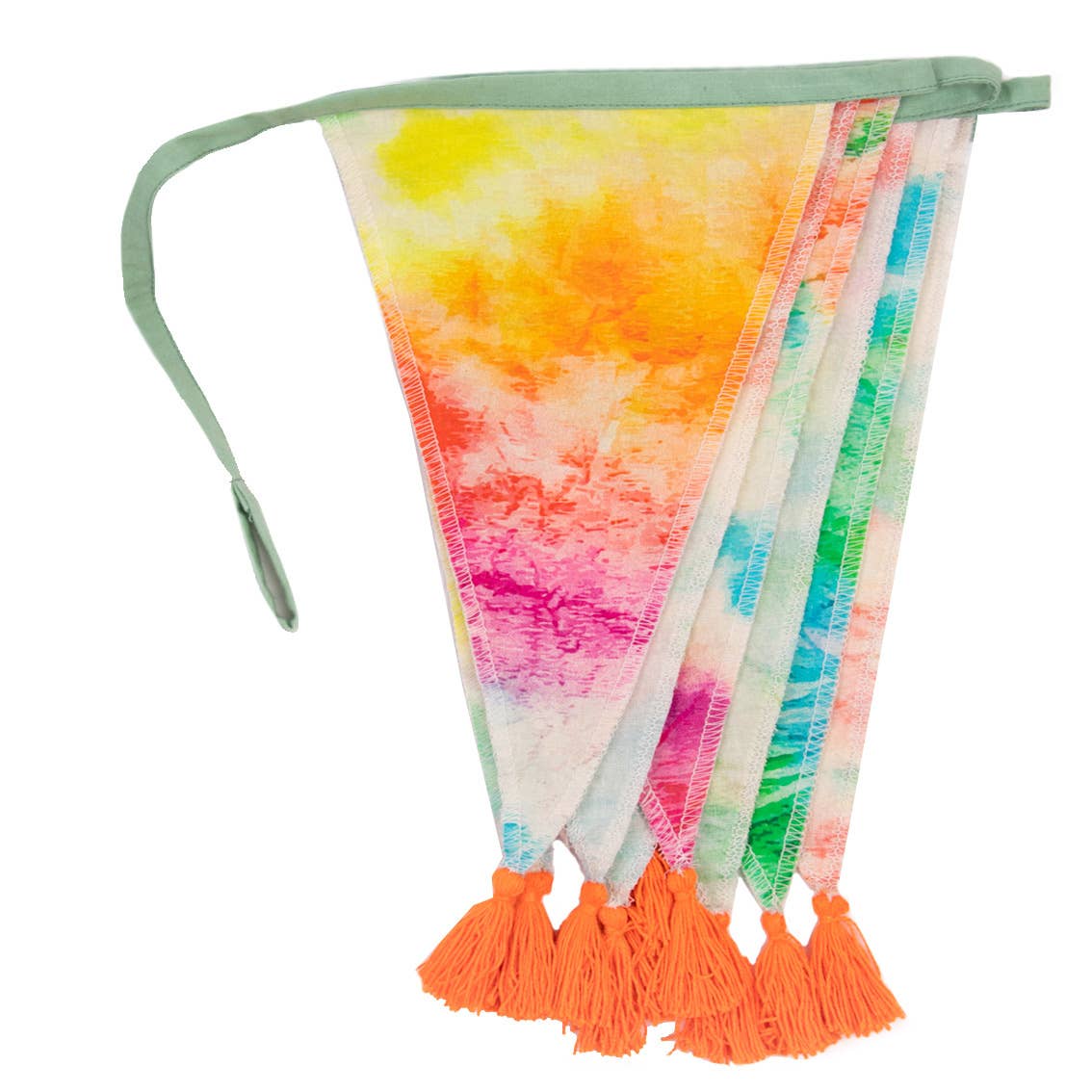 Tie Dye Rainbow Fabric Bunting