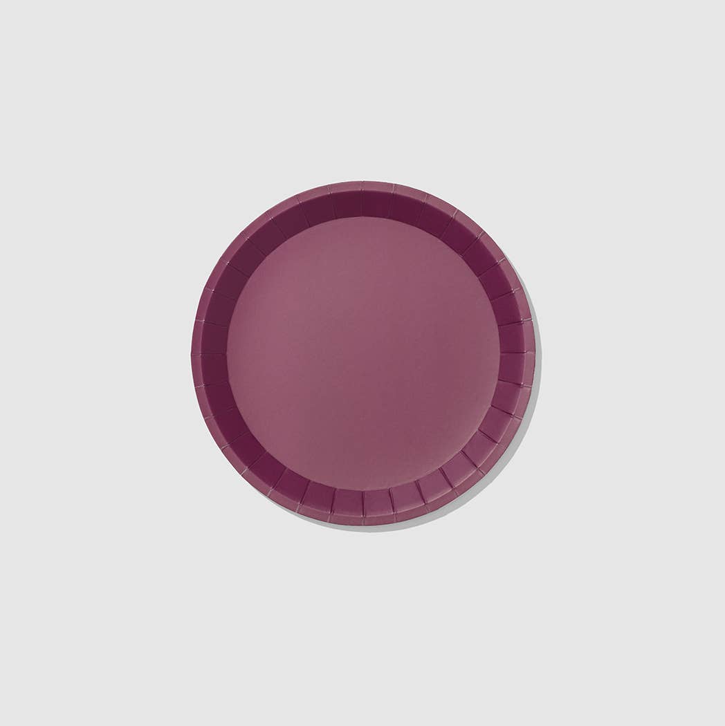 Plum Paper Plates - Small