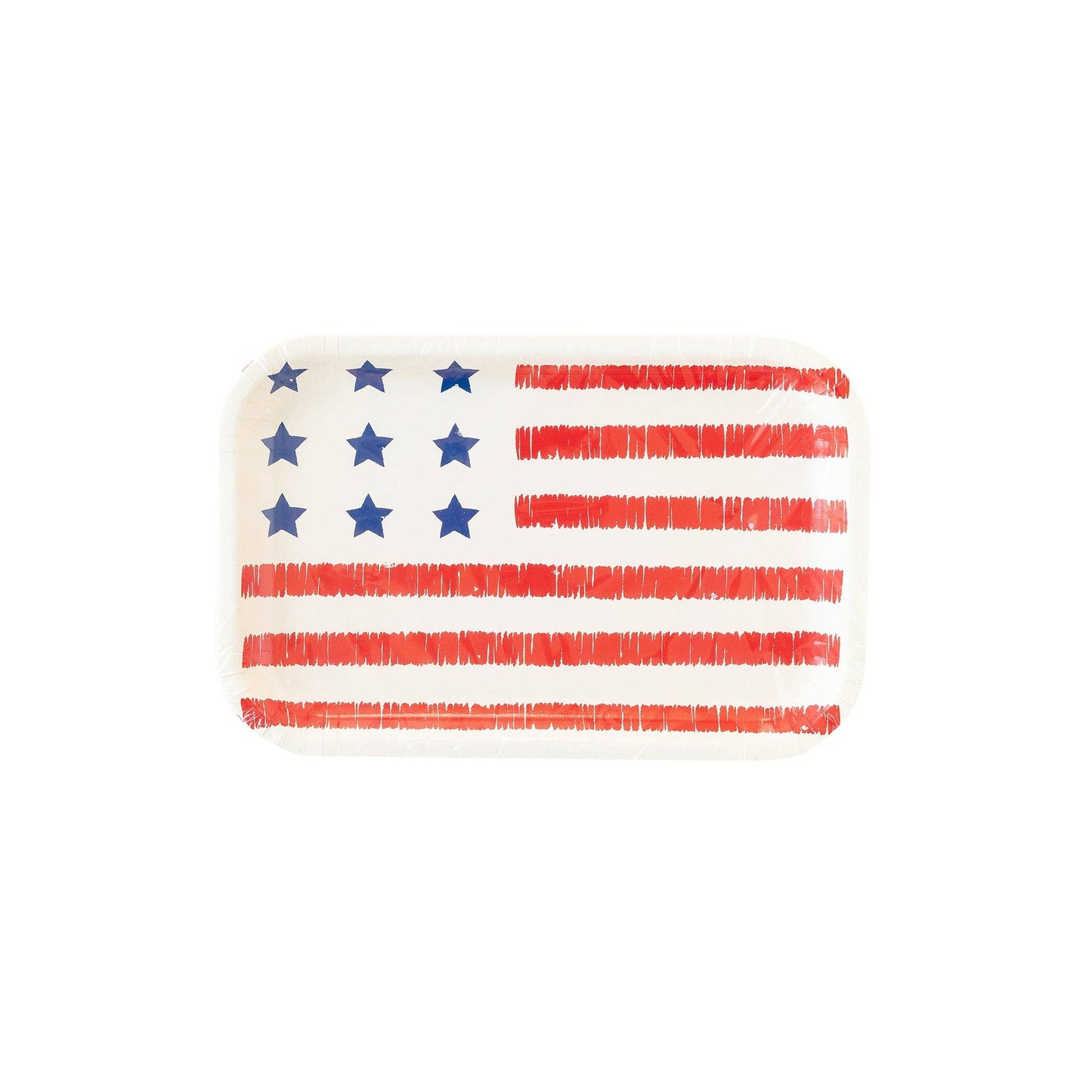 American Flag Paper Plates