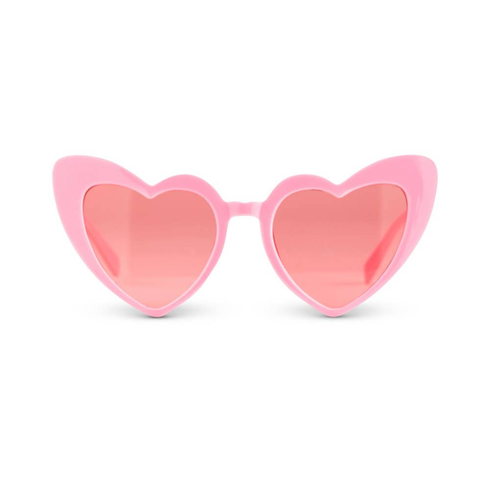 Pink Heart Eyes Glasses – Pop Balloon Bar + Party