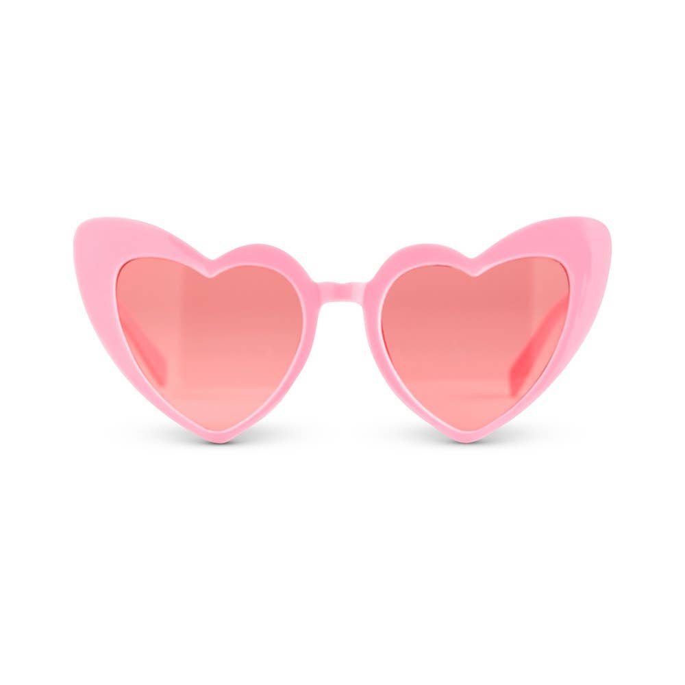 Pink Heart Eyes Glasses